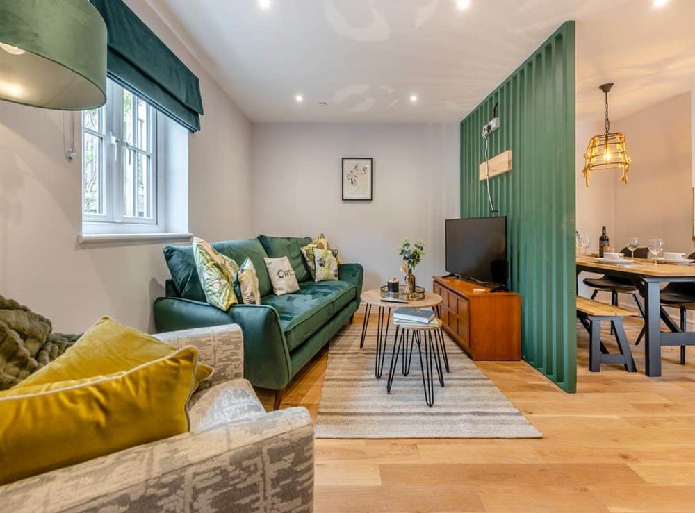 Living room at Yr Hen Beudy in Llangain, Dyfed