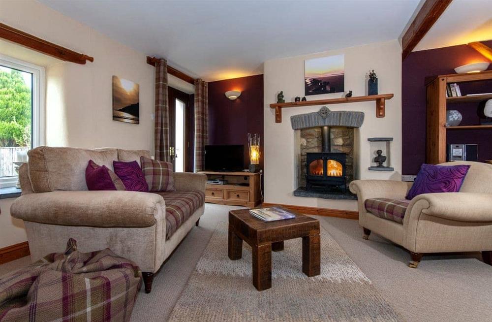 The living room at Yr Hen Felin in Castlemorris, Pembrokeshire, Dyfed