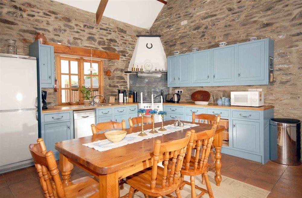 The kitchen at Yr Hen Gof in Mathry, Pembrokeshire, Dyfed