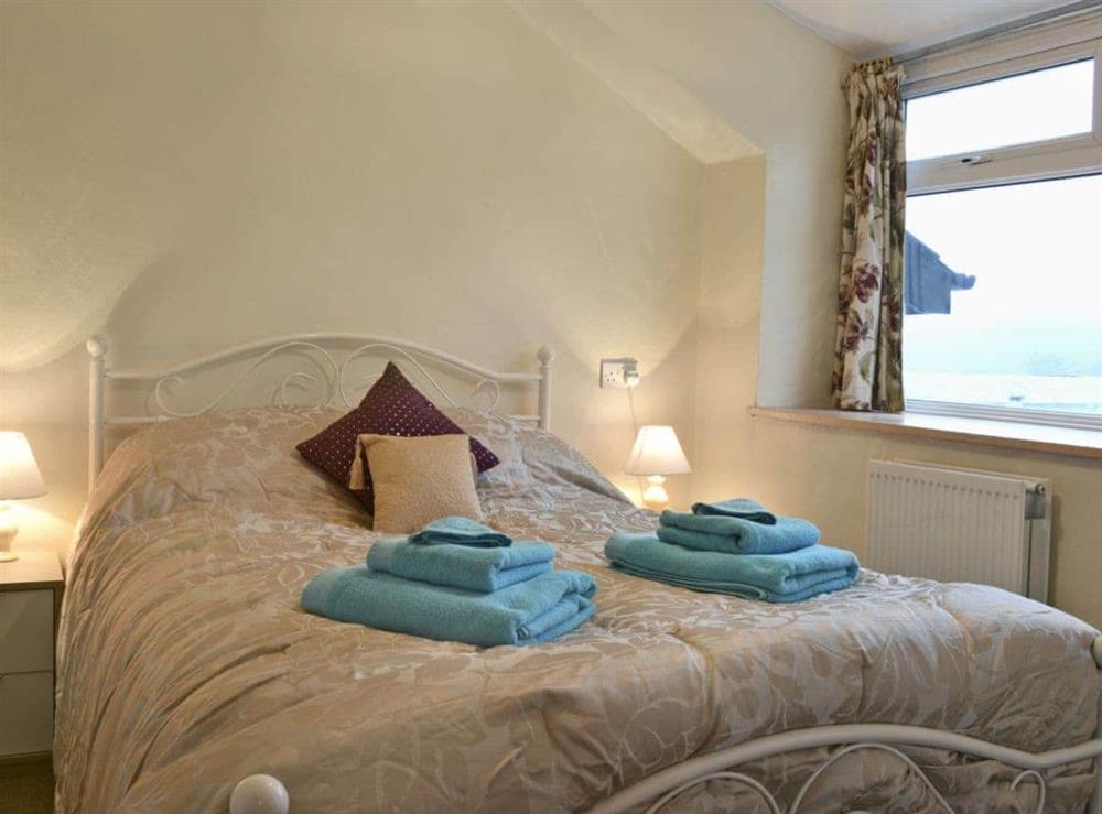 Comfortable double bedroom at Yr Hen Scubor in Cwmystwyth, Dyfed