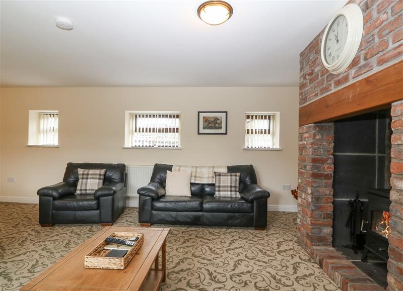 This is the living room at Yr Hen Stabl, Llanwnda near Bontnewydd