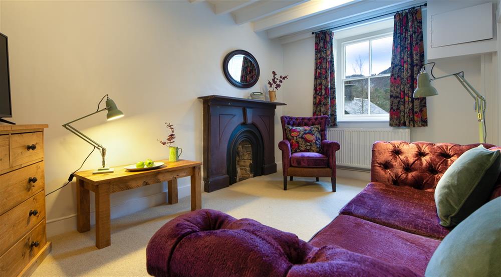 The sitting room at Yr Hen Swyddfa in Caernarfon, Gwynedd