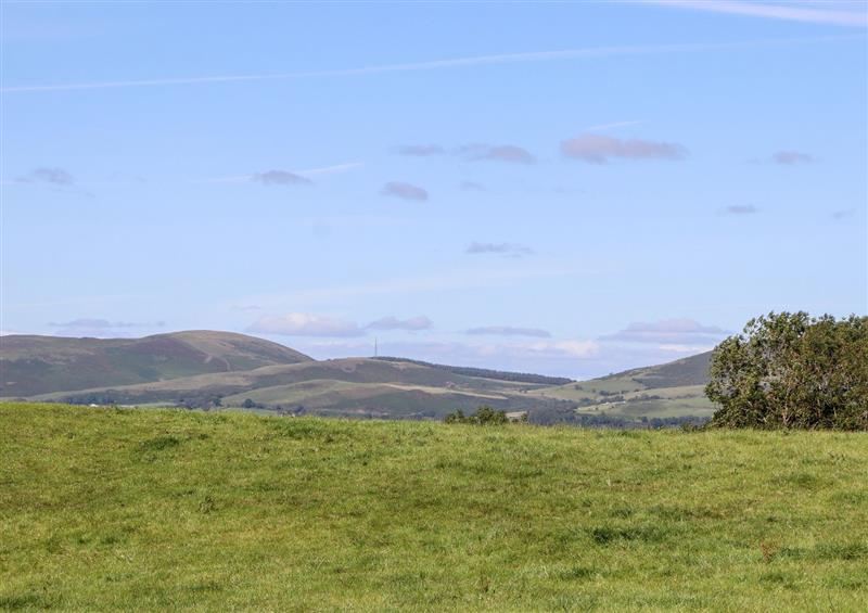 Rural landscape at Ysgubor Ucha, Llanelidan near Pwllglas