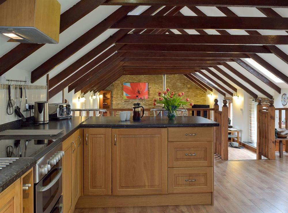 Open plan living/dining room/kitchen (photo 3) at Ysgubor Uchaf in Llanglydwen, Whitland, West Carmarthenshire., Dyfed