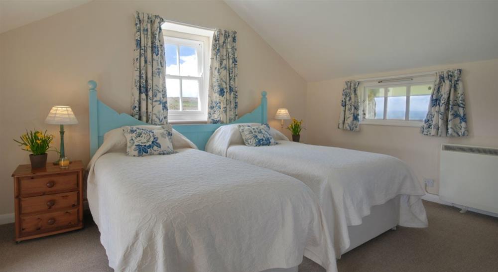 The master bedroom at Zennor Honor's House in St. Ives, Cornwall