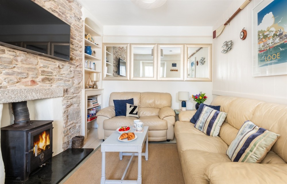 The living room at Zennor in Looe