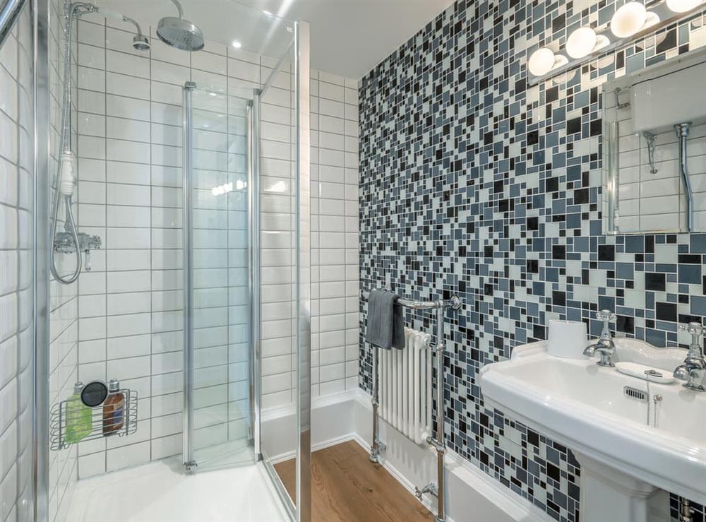 Shower room at Zeroº North in Sheringham, Norfolk
