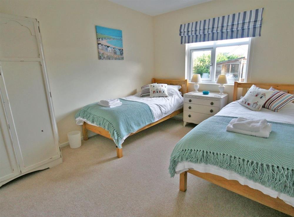 Twin bedroom at Ziggys Retreat in Seahouses, Northumberland