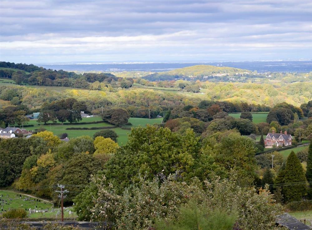 Wonderful wide ranging views over the surrounding countryside at Zonnebloem in Brymbo, near Wrexham, Clwyd